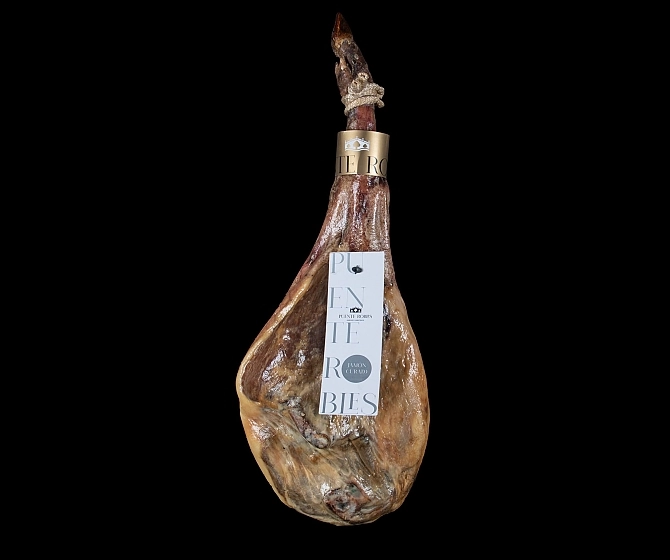 Silueta de un jamón serrano. Diferencias visuales.